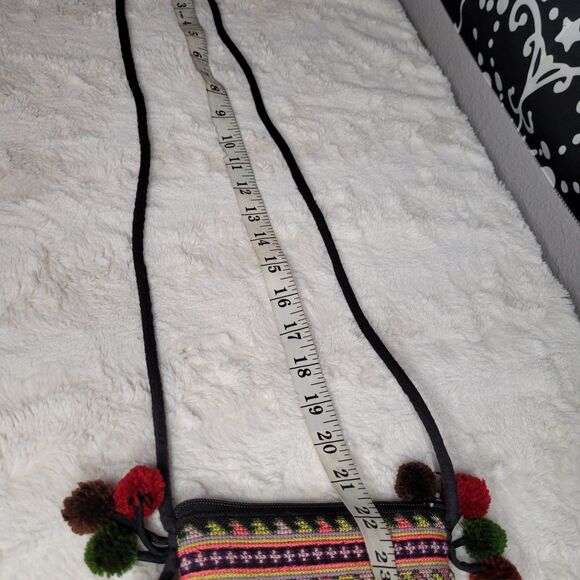 Unbranded Mini Beaded Shoulder Bag Boho Crossbody Purse Tassel - Picture 8 of 9